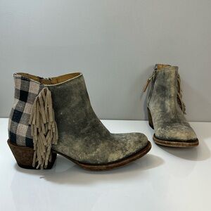 Marcie Bean Anderson Bean Ankle Boots Size 6.5 Cottagecore Country Prairie